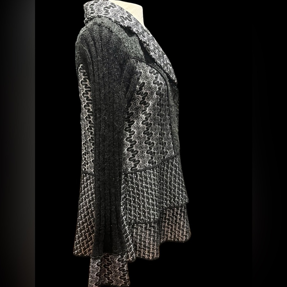 Sioni Mixed Media Patchwork Sweater - image 3